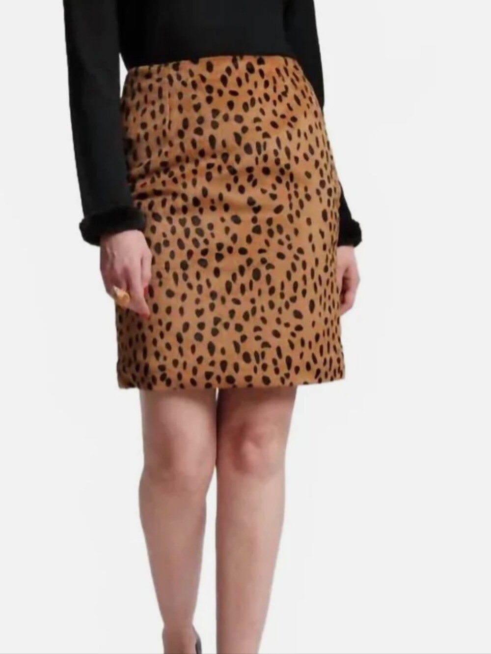 Frances Valentine Blain Leopard Pencil Skirt